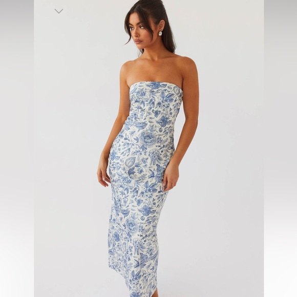 Summer Lover Maxi Dress - Blue Paisley - Picture 1 of 7